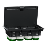 Puszka podłogowa, Unica system+, 12 modułów