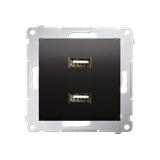 Simon 54 Ładowarka 2 x USB 2.1 A 5V DC 230V antracyt