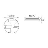 Plafoniera SMD LED TETRIS LED C 24W 4000K 03641 IDEUS