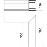GA-SA90130RW, Naroże zewnętrzne