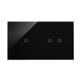 Simon 54 Touch Panel dotykowy S54 Touch 2 moduły 1 pole dotykowe + 2 pola dotykowe poziome zastygła lawa DSTR212/73 KONTAKT