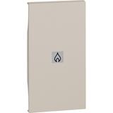 LIVING NOW - KLAWISZ Z OKIENKIEM PODŚWIETLENIA  OGRZEWANIE  - 2 MODUŁY - PIASKOWY BEŻ, Bticino