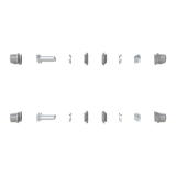TZ608 Zestaw zaślepek i śrub do łączenia szaf w szereg (wymagany by utrzymac IP55)