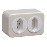 ZE225 Gniazdo sieciowe podwójne