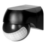 Czujnik ruchu 180° IP44, 800W, max 15m, mini, czarny
