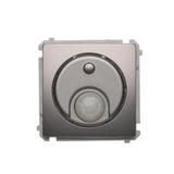 Simon Basic Łącznik z czujnikiem ruchu z przekaźnikiem 8(2) A 230V. Wymagana instalacja 3-przewodowa stal inox BMCR10P.01/21 KONTAKT