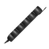 Przedłużacz 5-krotny 2P+Z (Schuko), 3m H05VV-F 3x1,5mm2, Imax=16A, płaska wtyczka, czarny ES-6(GS)/B/3 ORNO