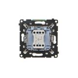 Simon 55 Przycisk roletowy zwierny szybkozłączka Aluminium mat TZP1K.01/143 KONTAKT