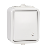 Cedar, przycisk dzwonek, IP44, biały