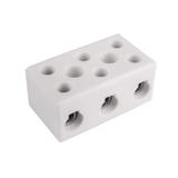 Złączka gwintowa porcelanowa 16mm² 3‑tory biała z 2 otworami montażowymi CPO‑30A‑3P 80733516 /10szt./ SIMET