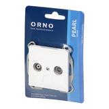 Gniazdo abonenckie "RTV" Pearl, 1,5dbt, GAP-P/K, biały