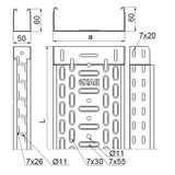 KGR150H60/3 KORYTKO 0,5 MM
