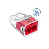 Szybkozłączka SCP2 B10 IDEALNA wtykowa do drutów i wielodrutów 2‑torowa 4mm² 32A 450V 88001001 SIMET