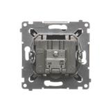 SIMON 54 WMDA-03019z-048 Gniazdo antenowe satelitarne podwójne SAT-SAT-RTV (moduł); antracyt