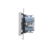 Simon 55 Przycisk zwierny poczwórny 10 AXm szybkozłączka Aluminium mat