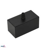 ROZETA SUFITOWA QUALIS 100x50x50 mm CZARNA Z PRZEWODEM DEKORACYJNYM 1,5M