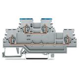 złączka dwupiętrowa 1,5 mm2 szara /50szt./ WAGO