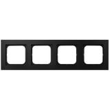 SONATA Ramka poczwórna - kolor czarny metalik