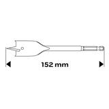 Wiertło do drewna łopatkowe, 30 x 152 mm
