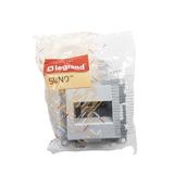 SUNO - Gniazdo 2XRJ45/kat 6 UTP, Aluminium, Legrand