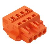 Gniazdo MCS-MIDI Classic 4-biegunowe pomarańczowe raster 5,08mm /50szt./ 231-304/107-000 WAGO