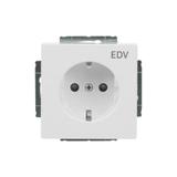 CARAT/FUTURE Gniazdo SCHUKO Z nadrukiem „EDV” Z szybkozłączami Z uziemieniem, 2P+E Z przesłonami bi 2CKA002013A5268 ABB