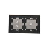 Simon 54 Touch Panel dotykowy S54 Touch 2 moduły 1 pole dotykowe + 2 pola dotykowe pionowe srebrna mgła DSTR213/71 KONTAKT