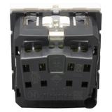 Mosaic Gn 2P+Z Schuko Podłączenie Przez Zaciski Śrubowe-2 Moduły Białe 16A-250V 077213 LEGRAND