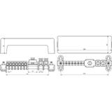 Szyna wyrównywania potencjałów R15, wyk. A, z pokrywą