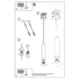 Sollux Lampa Wisząca LAGOS 1 chrom SL.1204