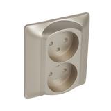 SISTENA LIFE PLAKIETKA TITAN DO GNIAZDA PODWÓJNEGO 2P+Z, Legrand