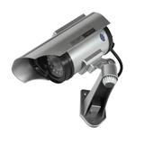 Atrapa kamery monitorującej CCTV, bateryjna, srebrna , z panelem solarnym CD-2/G ORNO