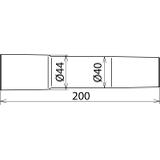 Przedłużenie fi 40 / dł. 200 mm