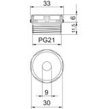 90, ZAŚLEPKI PG21 Z PRZEB.PRZEP.SZ