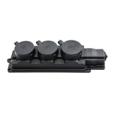 listwa gumowa 3-gniazdowa Czarna IP44 schuko D.3159/3-S PAWBOL