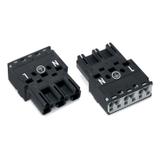 WINSTA wtyk 3-torowy czarny