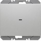 BERKER K.5 KNX RF quicklink Przycisk radiowy pojedyncza płaski aluminium lakierowana 85655277 HAGER