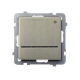 SONATA Łącznik krzyżowy z podświetleniem niebieskim - kolor nowe srebro