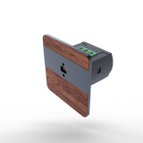 Laserowy czujnik odległości DRL-12, czujnik ruchu, merbau-antracyt