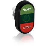 Przycisk podwójny START-STOP zielone pole podświetlany MPD4-11G