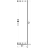 univers Drzwi prawe perforowane 1250x300mm IP3x