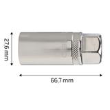 Nasadka do świec 1/2", 21 mm