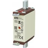 Wkładka topikowa NH zwłoczna KOMBI Zaczepy izolowane NH000/I gG 16A 500V 004191205 ETI