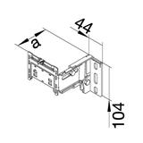 tehalit.BR/BRN Odstępnik uniwersalny odległość od ściany 78-125mm G2261 HAGER
