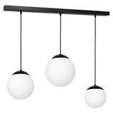 Milagro lampa wisząca Lima 3xE14 czarno/biała MLP6524