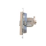 Simon 55 Gniazdo komputerowe pojedyncze RJ45 kategoria 6 ekranowane z przesłoną przeciwkurzową Szamp