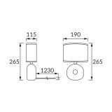 Lampka stołowa GOLF E14 CHROME/WHITE