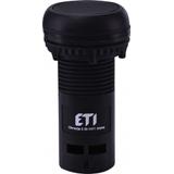 ECF-01-C - Przycisk kompaktowy z guzikiem krytym, 1NC, Czarny