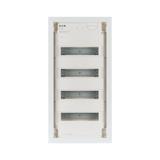 KLV-48UPS-F Rozdzielnica modułowa podtynkowa płaska 4x12 kl.II IP30 zawiera listwy N/PE 178820 EATON