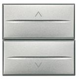 AXOLUTE - PRZEŁĄCZNIK 1-0-2 2 MODUŁY AXIAL ALUMINIUM, Bticino